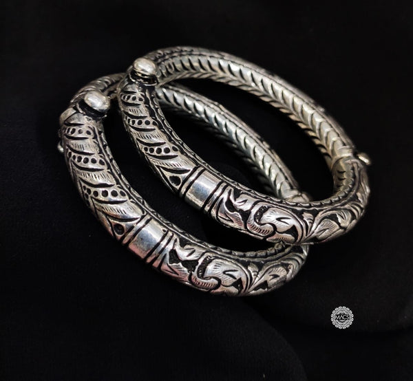 Chitai Silver kada (Pair,Size 2.4)